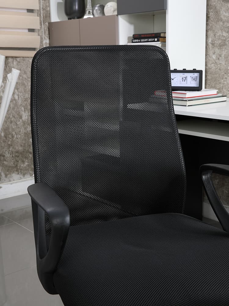 เก้าอี้สำนักงาน รุ่นท๊อปเปอร์ - สีดำ