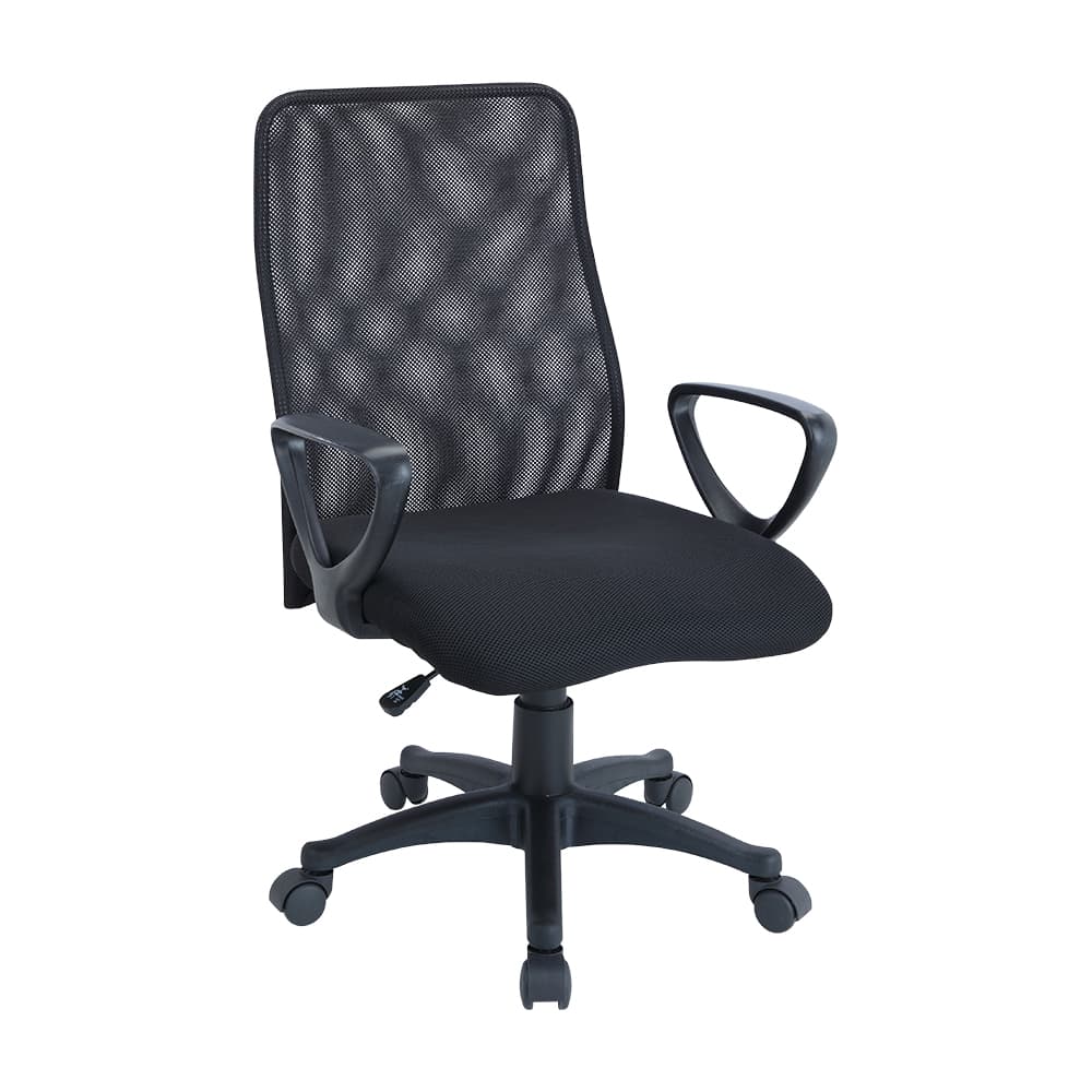 เก้าอี้สำนักงาน รุ่นท๊อปเปอร์ - สีดำ