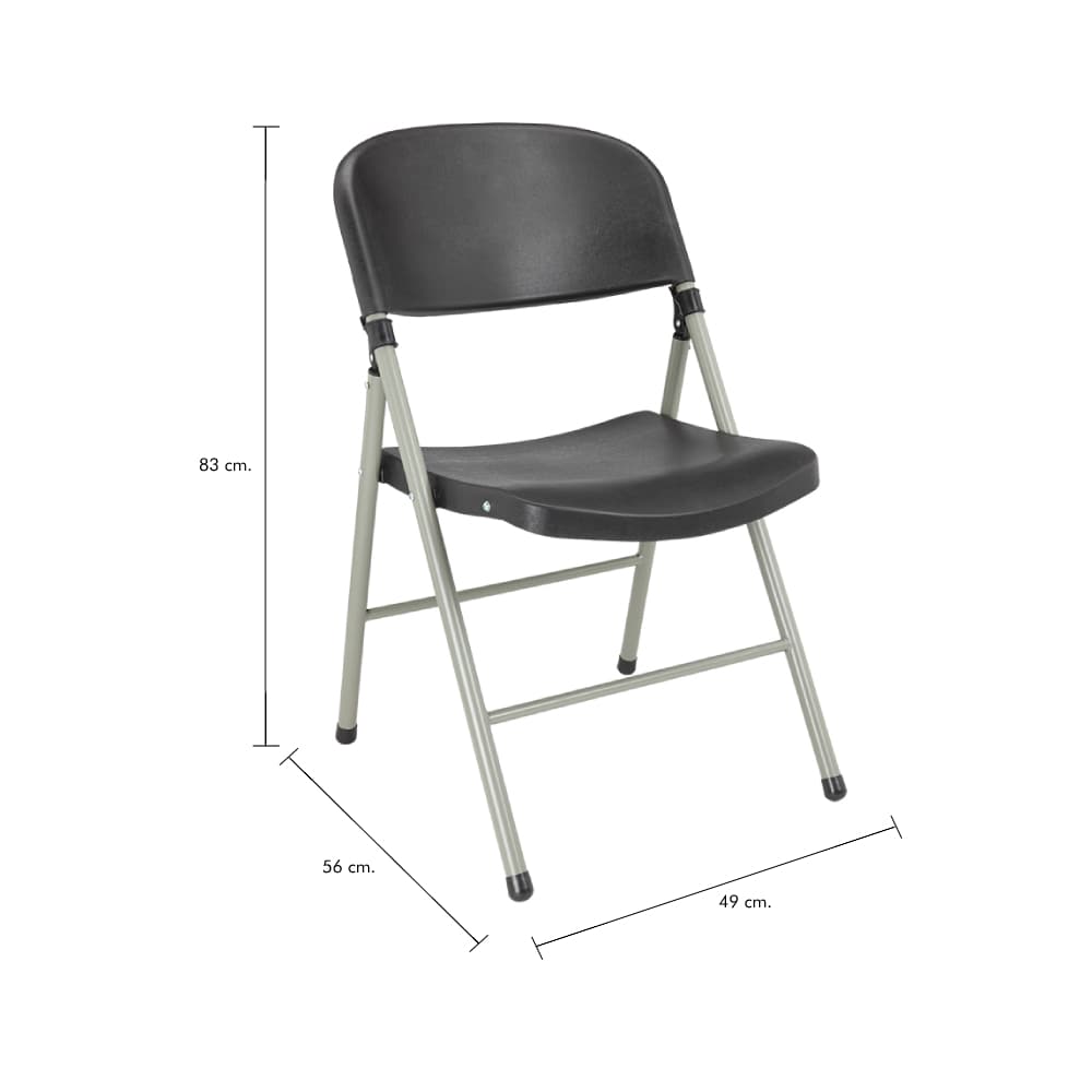 เก้าอี้พับ รุ่นแอ็บบ็อท - สีดำ