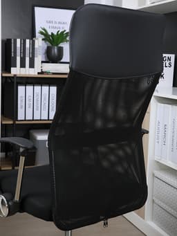 เก้าอี้สำนักงานพนักพิงสูง รุ่นสเปซแมน - สีดำ