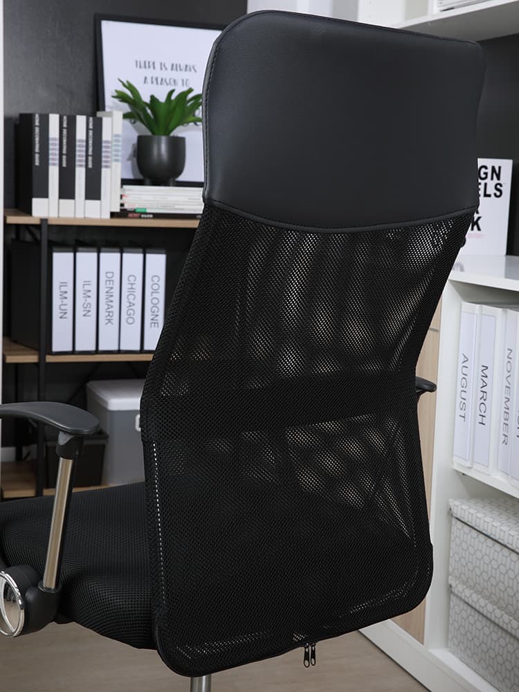 เก้าอี้สำนักงานพนักพิงสูง รุ่นสเปซแมน - สีดำ