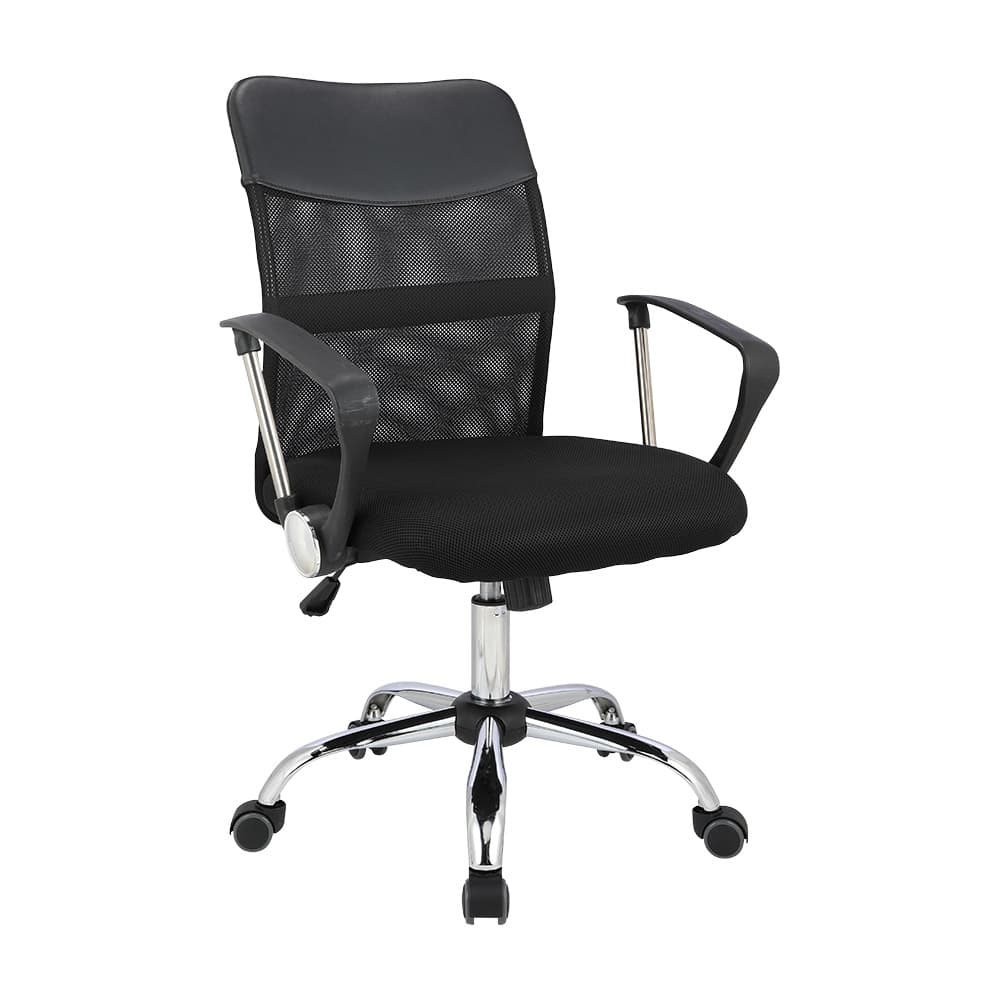 เก้าอี้สำนักงานพนักพิงกลาง รุ่นสเปซแมน - สีดำ