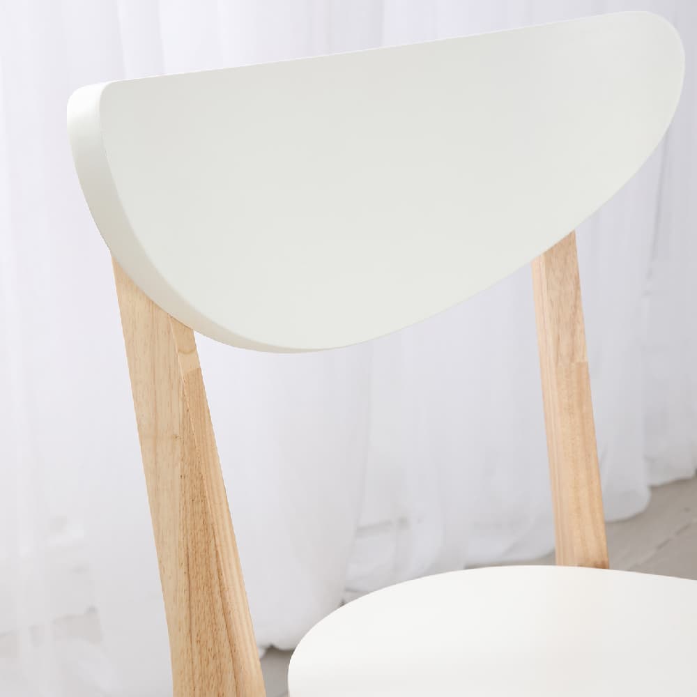 ชุดโต๊ะทานอาหาร 2 ที่นั่ง รุ่นมาวิน - สีธรรมชาติ/ขาว