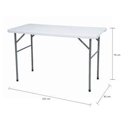 โต๊ะพับอเนกประสงค์ รุ่นไททัน ขนาด 121 ซม. - สีขาว/เทา