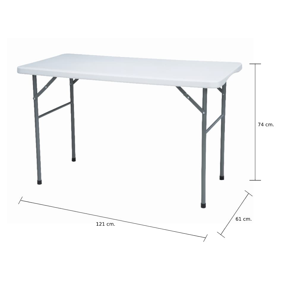 โต๊ะพับอเนกประสงค์ รุ่นไททัน ขนาด 121 ซม. - สีขาว/เทา
