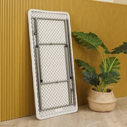 โต๊ะพับอเนกประสงค์ รุ่นไททัน ขนาด 121 ซม. - สีขาว/เทา