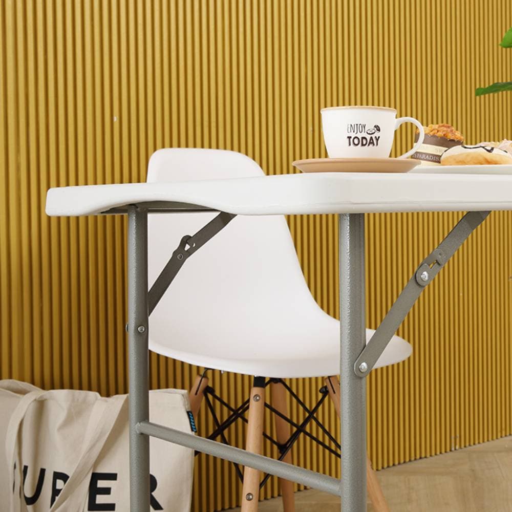 โต๊ะพับอเนกประสงค์ รุ่นไททัน ขนาด 121 ซม. - สีขาว/เทา