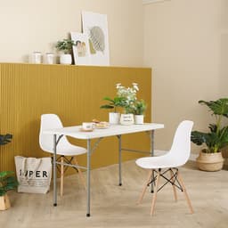 โต๊ะพับอเนกประสงค์ รุ่นไททัน ขนาด 121 ซม. - สีขาว/เทา