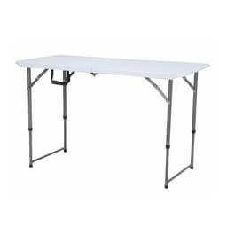 โต๊ะพับปรับความสูง รุ่นไททัน ขนาด 120 ซม. - สีขาว/เทา