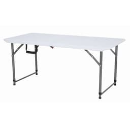 โต๊ะพับปรับความสูง รุ่นไททัน ขนาด 120 ซม. - สีขาว/เทา