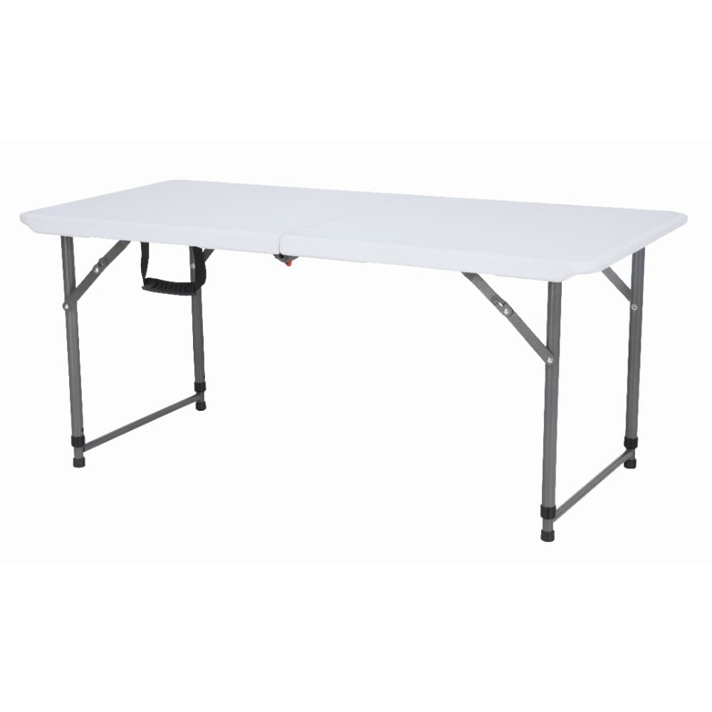 โต๊ะพับปรับความสูง รุ่นไททัน ขนาด 120 ซม. - สีขาว/เทา