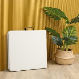 โต๊ะพับปรับความสูง รุ่นไททัน ขนาด 120 ซม. - สีขาว/เทา