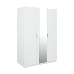 ตู้เสื้อผ้า 3 บานประตู รุ่นวิวิด - สีขาว