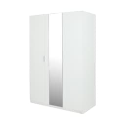 ตู้เสื้อผ้า 3 บานประตู รุ่นวิวิด - สีขาว