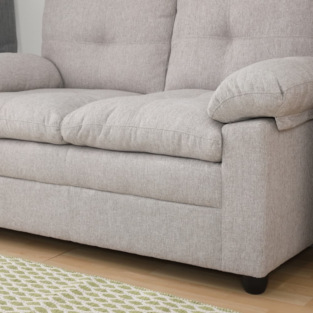 โซฟาผ้า 2 ที่นั่ง รุ่นออกัสต้า - สีน้ำตาลอ่อน