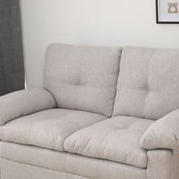 โซฟาผ้า 2 ที่นั่ง รุ่นออกัสต้า - สีน้ำตาลอ่อน