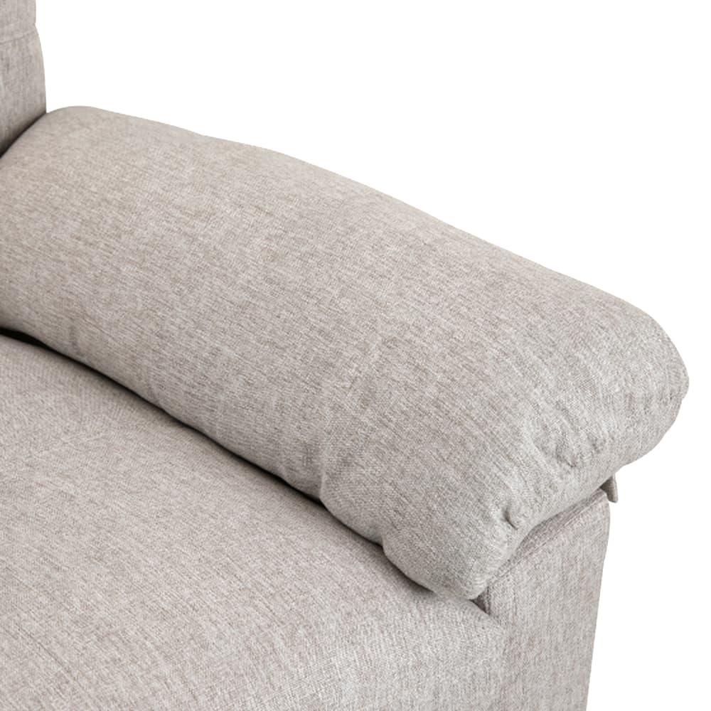 โซฟาผ้า 2 ที่นั่ง รุ่นออกัสต้า - สีน้ำตาลอ่อน - โซฟาแบบผ้า ที่พักแขนหุ้มด้วยผ้าคุณภาพดี