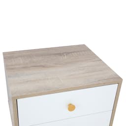 ตู้ข้างเตียง รุ่นออร์คิด ขนาด 45 ซม. - สีธรรมชาติ/ขาว