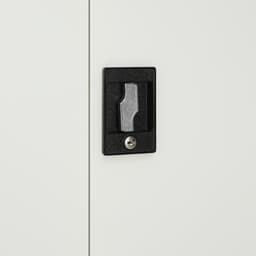 ตู้เหล็ก รุ่นโซลิด สูง 185 ซม. - สีขาว