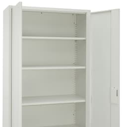 ตู้เหล็ก รุ่นโซลิด สูง 185 ซม. - สีขาว