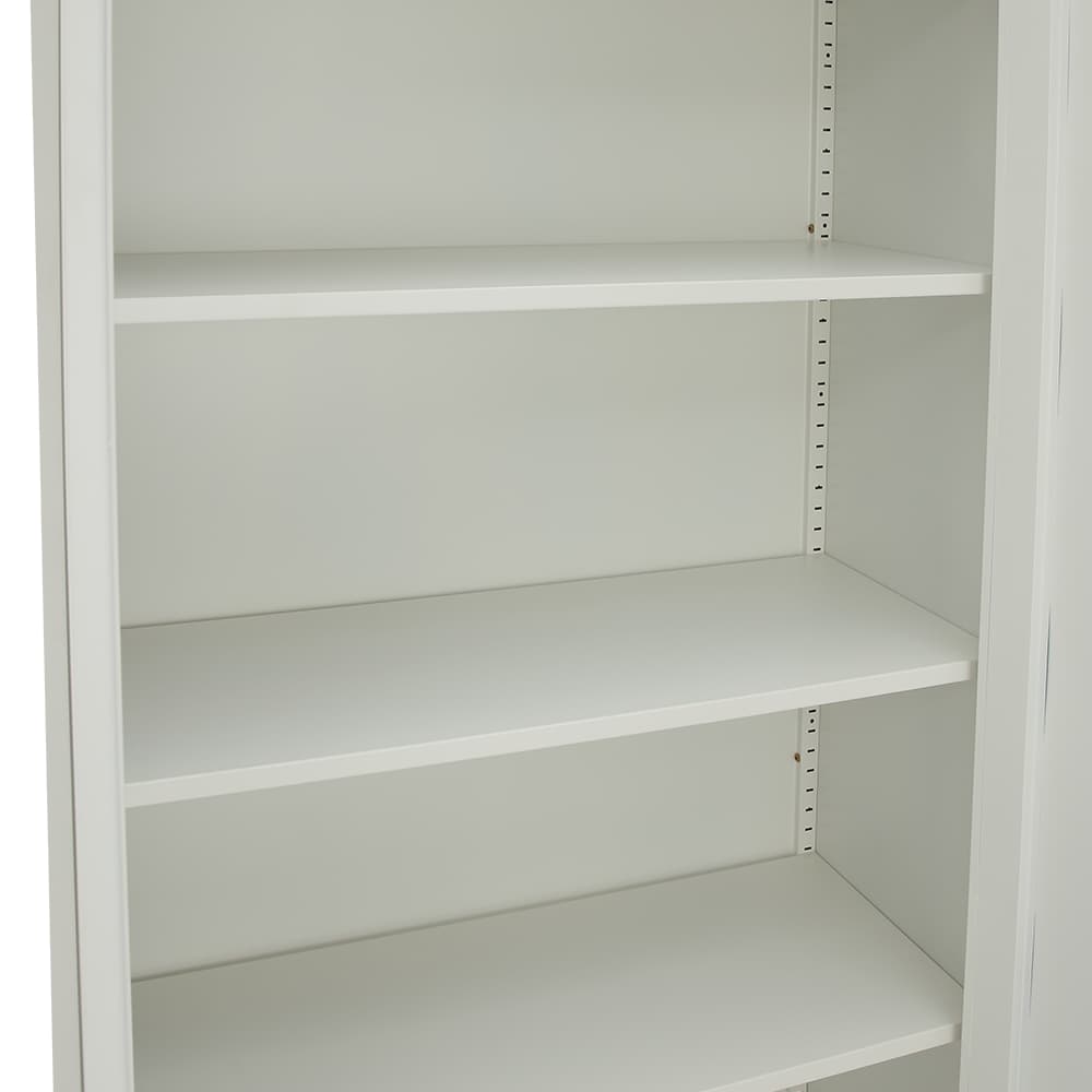 ตู้เหล็ก รุ่นโซลิด สูง 185 ซม. - สีขาว