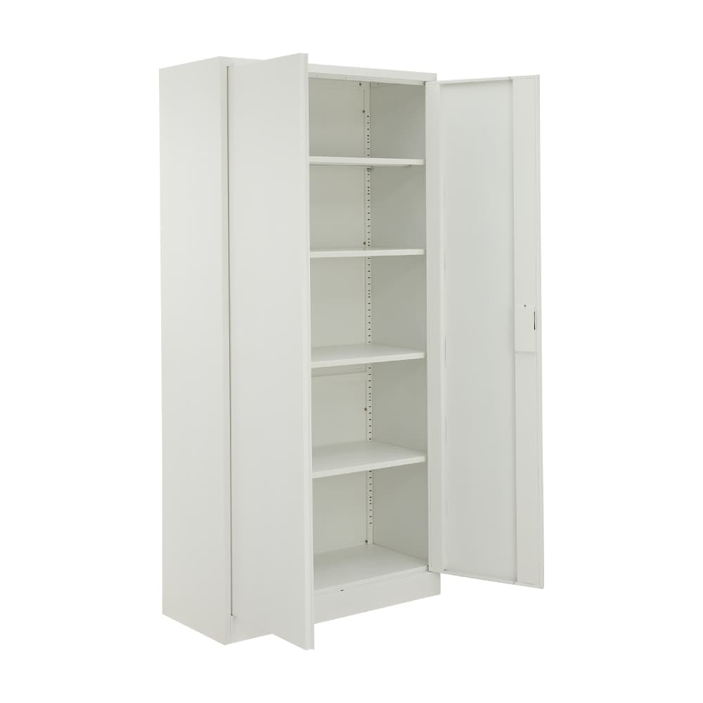 ตู้เหล็ก รุ่นโซลิด สูง 185 ซม. - สีขาว