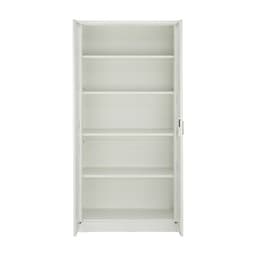 ตู้เหล็ก รุ่นโซลิด สูง 185 ซม. - สีขาว