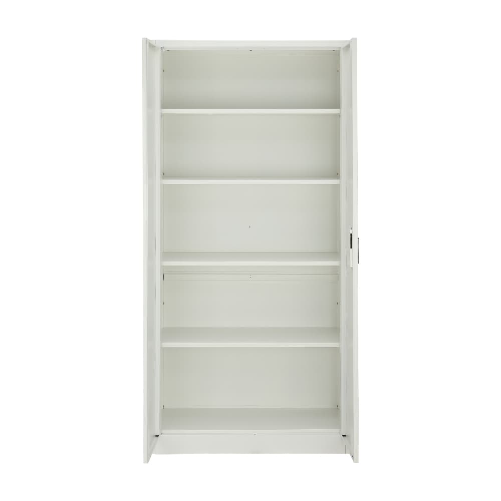 ตู้เหล็ก รุ่นโซลิด สูง 185 ซม. - สีขาว