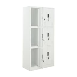 ตู้เหล็กล็อคเกอร์ 9 ช่อง รุ่นโซลิด - สีขาว