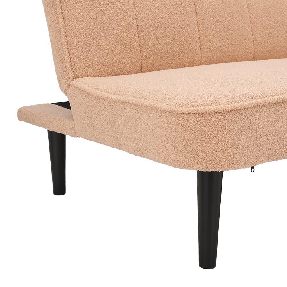 โซฟาผ้าปรับนอน รุ่นฮาเซล - สีน้ำตาลอ่อน