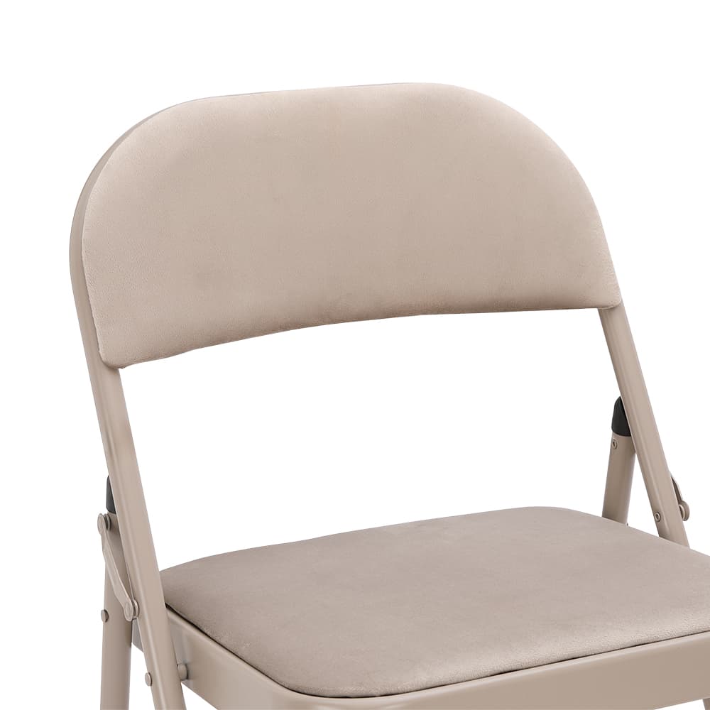 เก้าอี้พับเบาะผ้า รุ่นเบส - สีหินทราย