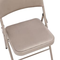 เก้าอี้พับเบาะผ้า รุ่นเบส - สีหินทราย