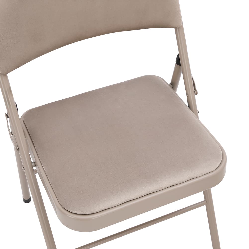 เก้าอี้พับเบาะผ้า รุ่นเบส - สีหินทราย