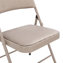 เก้าอี้พับเบาะผ้า รุ่นเบส - สีหินทราย