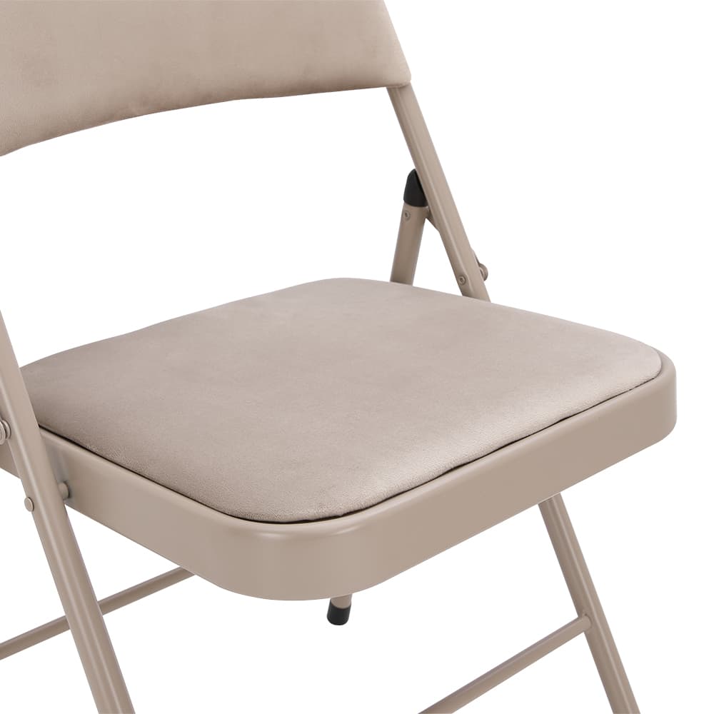 เก้าอี้พับเบาะผ้า รุ่นเบส - สีหินทราย