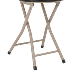 เก้าอี้พับเบาะพีวีซี รุ่นบีท - สีดำ/หินทราย