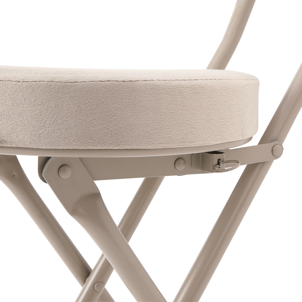 เก้าอี้พับเบาะผ้า รุ่นบีท - สีหินทราย