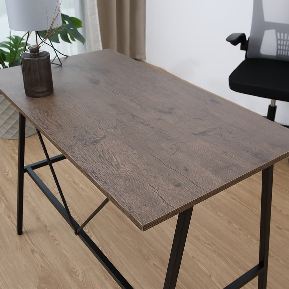 โต๊ะทำงาน รุ่นจีเนียส ขนาด 100 ซม. - สีน้ำตาล/ดำ