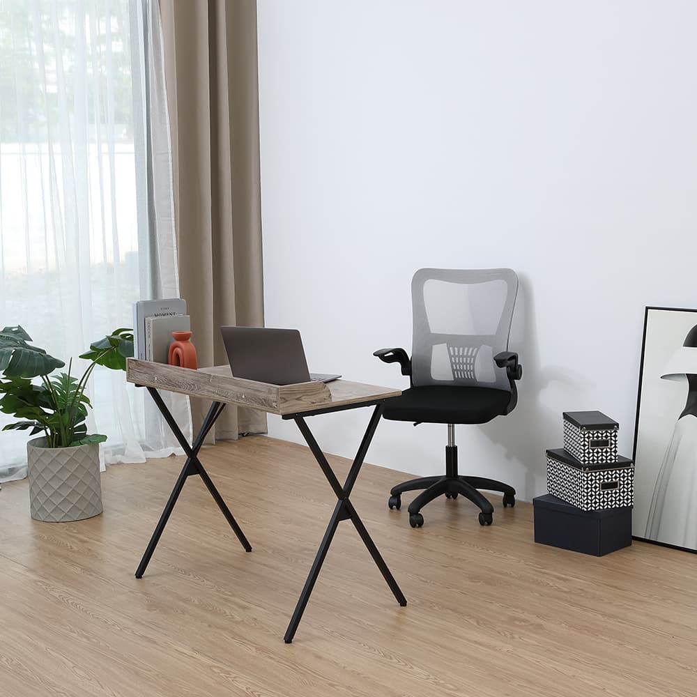 โต๊ะทำงาน รุ่นสมาร์ท ขนาด 90 ซม. - สีธรรมชาติ/ดำ