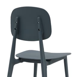 เก้าอี้พลาสติก รุ่นเฟรย์ - สีเทาเข้ม