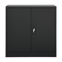 ตู้เหล็ก รุ่นโซลิด สูง 90 ซม. - สีดำ