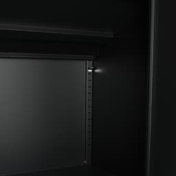 ตู้เหล็กบานเลื่อน รุ่นโซลิด สูง 90 ซม. - สีดำ