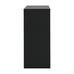 ตู้เหล็กบานเลื่อน รุ่นโซลิด สูง 90 ซม. - สีดำ