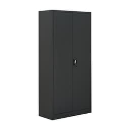 ตู้เหล็ก รุ่นโซลิด สูง 185 ซม. - สีดำ