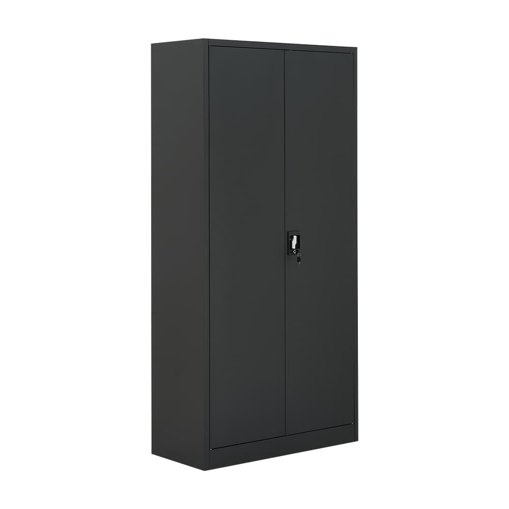 ตู้เหล็ก รุ่นโซลิด สูง 185 ซม. - สีดำ