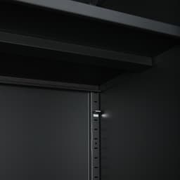 ตู้เหล็ก รุ่นโซลิด สูง 185 ซม. - สีดำ