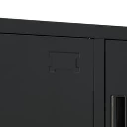 ตู้เหล็กล็อกเกอร์ 9 ช่อง รุ่นโซลิด - สีดำ