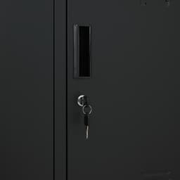 ตู้เหล็กล็อกเกอร์ 9 ช่อง รุ่นโซลิด - สีดำ