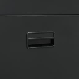 ตู้เหล็ก 4 ลิ้นชัก รุ่นโซลิด - สีดำ