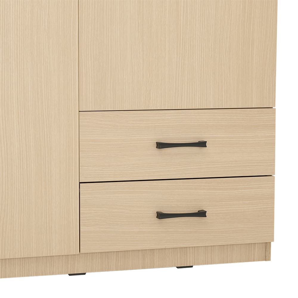 ตู้เสื้อผ้า 2 บาน รุ่นฟินซ์ ขนาด 120 ซม. - สีธรรมชาติ